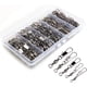 thumbnail image 1 of 200 piezas de accesorios de pesca giratorios a presión de barril, equipo de pesca de primera calidad con conectores giratorios con rodamientos de bolas para señuelos de pesca de conexión rápida, 1 of 7