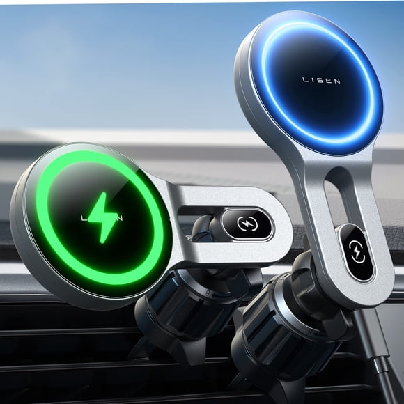 Cargador de coche LISEN MagSafe Wireless MagSafe de 15 W para iPhone 15 Pro Max