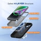 thumbnail image 3 of Funda Magnética de Silicona Negra Miracase para iPhone 14, 3 of 8