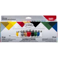 Set De Pintura Esmaltada Testors 281231, Juego De 10 Piezas Con Brocha Y Bandeja