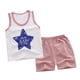 thumbnail image 4 of Ni?os Bebé Traje De Verano Casual Camiseta Sin Mangas Tops Y Pantalones Cortos Star 70, 4 of 5