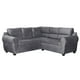 thumbnail image 2 of Sofa Seccional AbuDabi Felpa Gris, 2 of 3