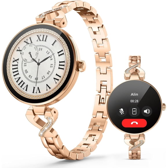 Reloj inteligente SOUYIE H62 AMOLED 1.04" con llamadas IP67 para mujer