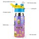 thumbnail image 3 of Emoji Botella de Agua con Tapa Pop Top de Un Toque, Acero Inoxidable, a Prueba de Fugas, para Deportes, Botella Infantil azul 12 oz, 3 of 6