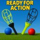 thumbnail image 2 of Juego Deportivo Trackball Liberty Imports 4 Raquetas Grandes, 2 of 7