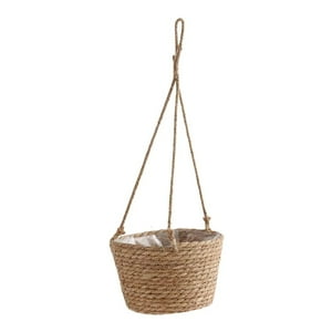 Oem - Maceta Colgante Macetero Colgante De Mimbre Tejido Cesta