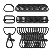 Bothyi - 50 Uds. Cierres De Garra De Langosta Ganchos Giratorios Hebilla De Cinturón Multiusos Anillos En D