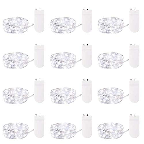 Fairy Lights Brightown, 12 unidades, LED, funciona con pilas, 2 m