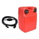 thumbnail image 5 of Tanque de Combustible Portátil para Embarcaciones Marinas, Piezas de Motor, Embarcaciones con Motor Fueraborda, Kayaks Universales, Externo, con Asa, 24L con tubo de combustible, 5 of 5