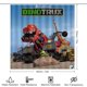 thumbnail image 2 of Dinotrux-theme 4-Piece Shower Curtain Set with Rugs, Waterproof Bathroom Decor Set Includes Bath Mat, U-Shaped Rug, Toilet Lid Cover and Curtain with Hooks, 2 of 6