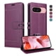 thumbnail image 2 of Premium Wallet Case for Google Pixel 9/9 Pro with Card Slots & Kickstand, Flip Cover Purple, 2 of 6
