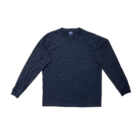 Genérico - Polera Polo Azul Manga Larga Talla M