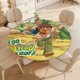 thumbnail image 4 of Go, Diego, Go!-theme Fitted Round Tablecloths Elastic Edged Table Covers Waterproof Table Cloth for Kitchen Holiday Party Tables Decor 150cm, 4 of 6