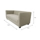 thumbnail image 3 of Sofa Juanita 2 Cuerpos Chenille Beige, 3 of 3