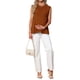 thumbnail image 2 of INSPIRE CHIC Blusas de maternidad para mujer, sin mangas, con pliegues, peplum, manga corta, casual, elegante, sin mangas, embarazo, S marrón, 2 of 6