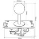 thumbnail image 3 of Joystick SANWA JLF-TP-8YT + 8 Botones Verde para Arcade, 3 of 9