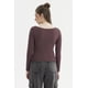 thumbnail image 3 of Polera Mujer Cuello Bote Abertura Chocolate, 3 of 4