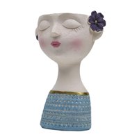 Bothyi - Florero Macetas Maceta Brote Titular Sala De Estar Estatuas De Cabeza Humana