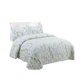 thumbnail image 2 of Cubrecama Quilt Verano 2 Plazas - Blanco Flores Hojas Verdes XF90, 2 of 3