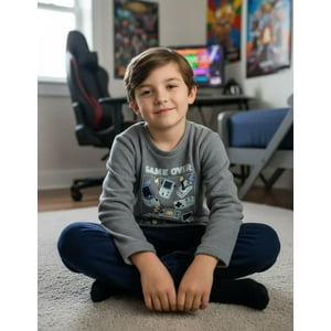 Tiare - Pijama Niño Game Over Gris 6