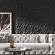 thumbnail image 4 of Paneles de Pared 3D Art3dwallpanels Diamante PVC Negro Paquete de 33, 4 of 9