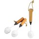 thumbnail image 1 of Juego de 3 pinceles para cristal con sabor a whisky, madera de haya natural QWORK, 1 of 8