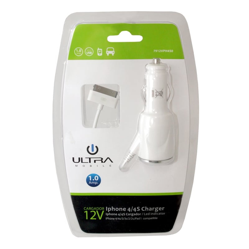 Philco - Cargador 12v Para Iphone 4/4s