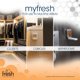 thumbnail image 5 of Ambientador personal myfresh 2.0 de Fresh Products con tecnología de fragancia seca para espacios pequeños, diseño compacto, sensor de movimiento, batería incluida, pepino y melón, paquete de 6, 5 of 6