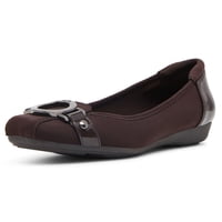Zapatos Anne Klein Umeko Ballet Flat Espresso Para Mujer, 9,5 M