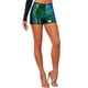 thumbnail image 4 of INSPIRE CHIC Pantalones Cortos de Mujer con Lentejuelas Brillantes de Cintura Media Sólida para Cóctel con Cintura Elástica Verde Oscuro M, 4 of 6