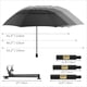 thumbnail image 3 of Sombrilla de golf HOBVO UPF 50+ con pinza ajustable portátil negra, 3 of 8