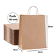 thumbnail image 2 of Bolsas Papel Kraft Con Manillas 22x29x10 Pack 100 Unid Bolsa Con Asa, 2 of 3