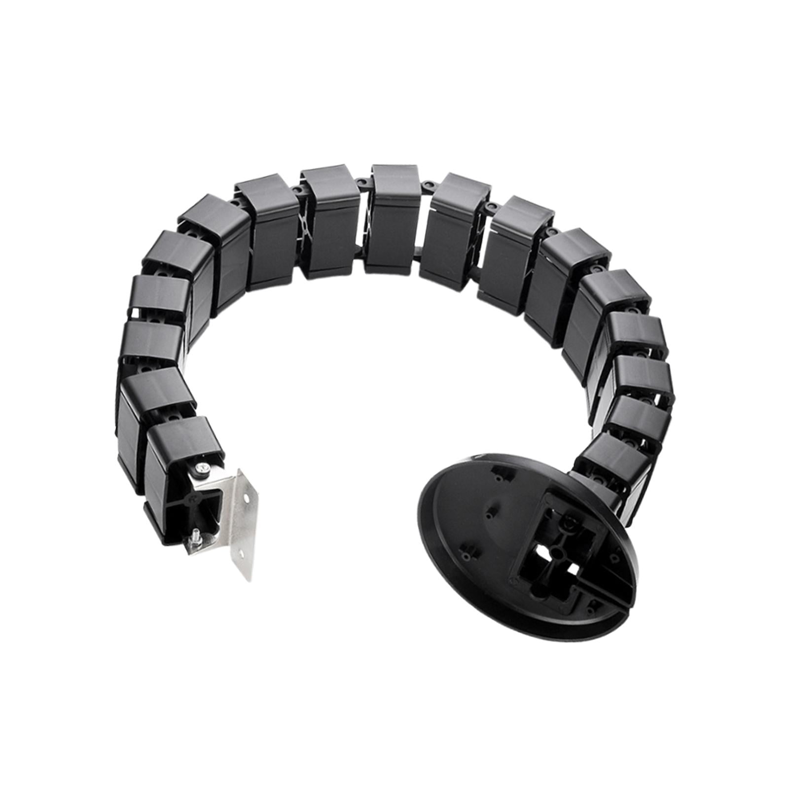 Magideal - Gestión De Cables Administrador De Cables Escritorio Conducto De Cableado Para Escritorio Mesa Fácil Instalación Fácil De Instalar Ocultador De Cables Negro