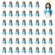 thumbnail image 1 of Figuras ARCHCRTC Little Virgin Mary (50 unidades, PVC, 3,5 cm), color azul, 1 of 6
