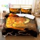 thumbnail image 1 of Agatsuma Zenitsu Demon Slayer Bedding Set Bed Set Aldult Kid Bedroom Bed Sheets, 1 of 5