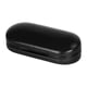 thumbnail image 2 of Estuche para gafas de 2 capas con contenedor de espejo de maquillaje portátil, bolsa para gafas de cuero PU fácil de limpiar para viajes en interiores negro, 2 of 5