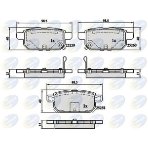 Pastillas Freno Para Auto Comline Cbp32128