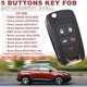 thumbnail image 3 of Carcasa de repuesto para control remoto de auto, 5 botones, compatible con Chevrolet, 3 of 3