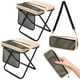thumbnail image 1 of Taburete de camping OrbitShell plegable y portátil color caqui, paquete de 2, 1 of 8