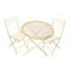 thumbnail image 1 of Juego De Mesa Y Sillas En Miniatura Para Casa De Muñecas, Muebles De Café/té A Escala 1:12 De Metal, Color Amarillo, 1 of 5