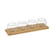 thumbnail image 1 of Set Aperitivo 5 Pza Vidrio Bandeja Bambú Secret de Gourmet, 1 of 3