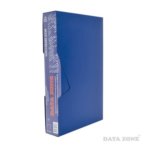 Datazone - Carpeta Oficio 100 Fundas C/Estuche Azul
