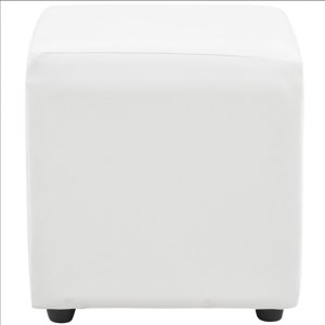 Bodevir - Pouf Cali 1C Pu 30 Blanco