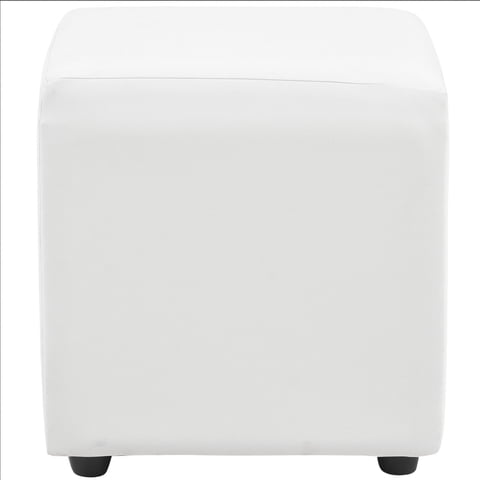 Bodevir - Pouf Cali 1C Pu 30 Blanco