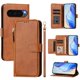 thumbnail image 1 of Funda Billetera Cremallera para Google Pixel 10 Pro XL 5G con Porta Tarjetas, Soporte y Correa Marrón, 1 of 5