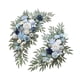 thumbnail image 5 of Arco de boda de 2 piezas, arco de flores, arreglo floral, decoración, decorativo, bohemio, versátil, con hojas para la fiesta navideña. Azul Blanco, 5 of 5
