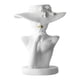 thumbnail image 1 of Estatuas De Jarrón De Flores De Cabeza Humana Con Estilo Nórdico Blanco 18x16x23cm, 1 of 3