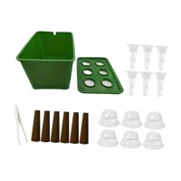 Magideal - De Cultivo Hidropónico, Kit De Cultivo Hidropónico, Práctico Y Práctico, Contenedor De Plantación Fácil De Usar Para Balcón Y Oficina. Verde