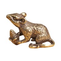 Bothyi - Tea Pet Crafts Escultura Estatua De Ratones Con Maíz Para El Dormitorio De Los Amantes Del Té