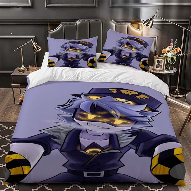 FNF Soul Boyfriend Theme Bedding Set | Includes 1 Duvet Cover and 2 Pillowcases Soft and Comfortable